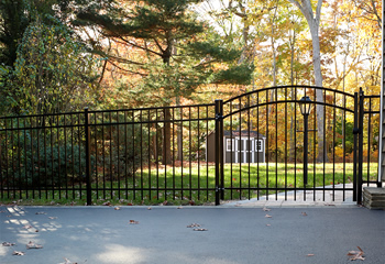 3-Rail Aluminum Arched Gate