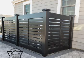 Black Horizontal Pool Equipment Enclosure