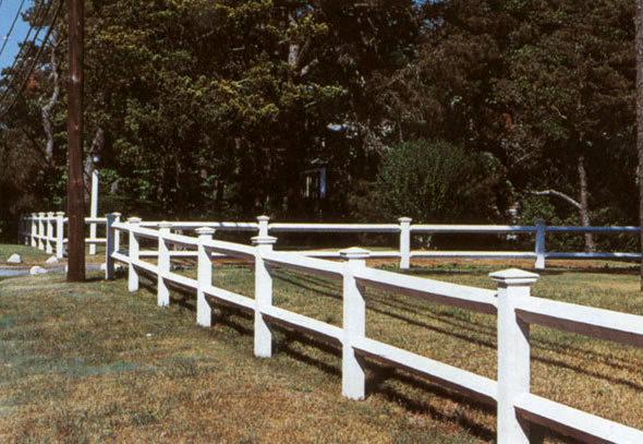 Diamond Rail Post and Rail Fence