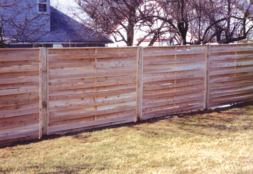 Cedar Basketweave Fence