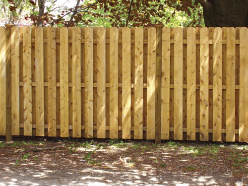 Wood Board in Board Fence